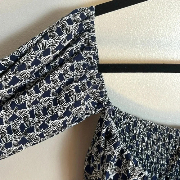 Free People Off Shoulder Zebra Blouse - Picture 5 of 7